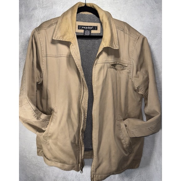 Jackets & Blazers - Prague Men's Utility Bomber Jacket  100% Cotton Lined Workwear